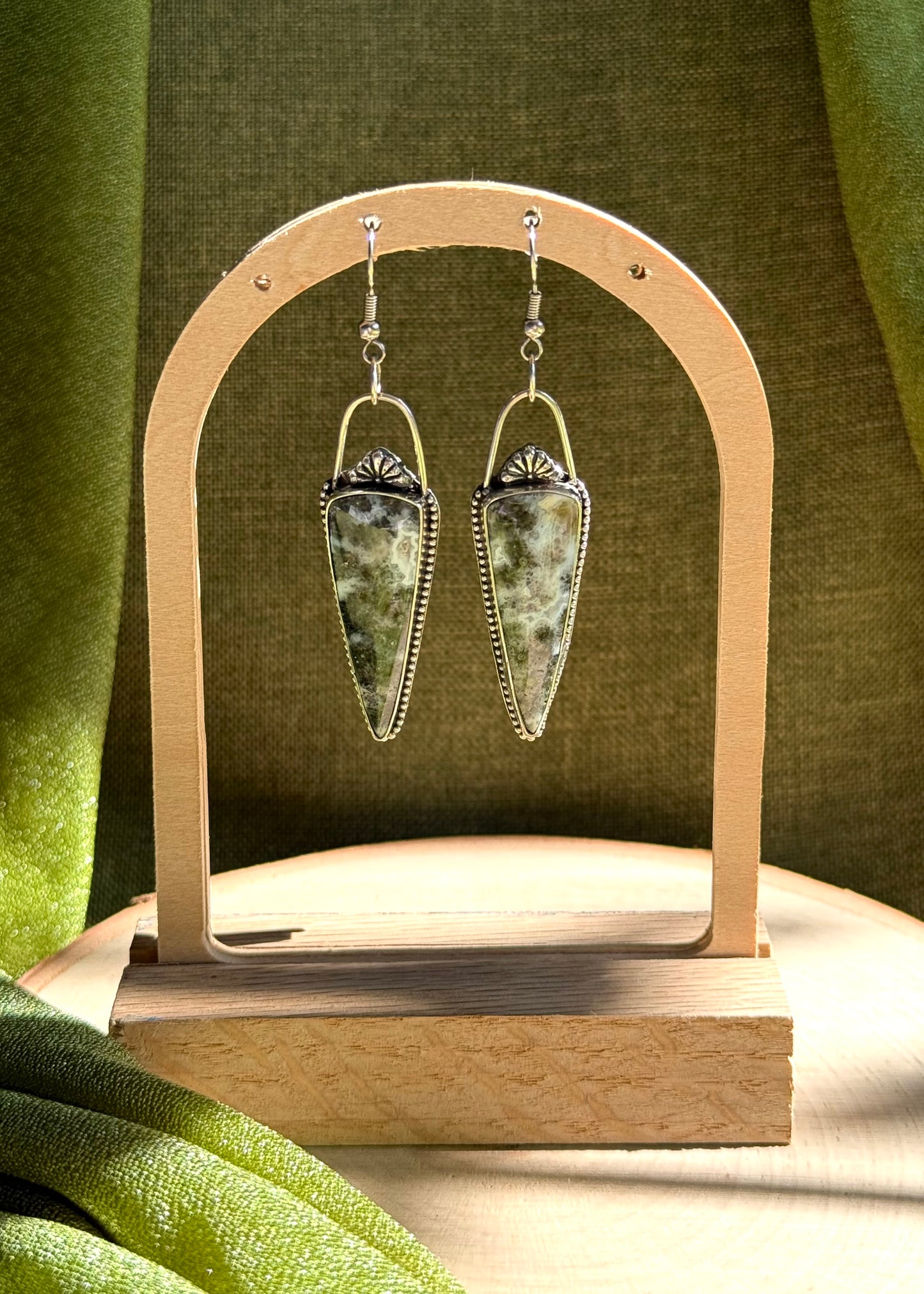 Tree Agate Earrings