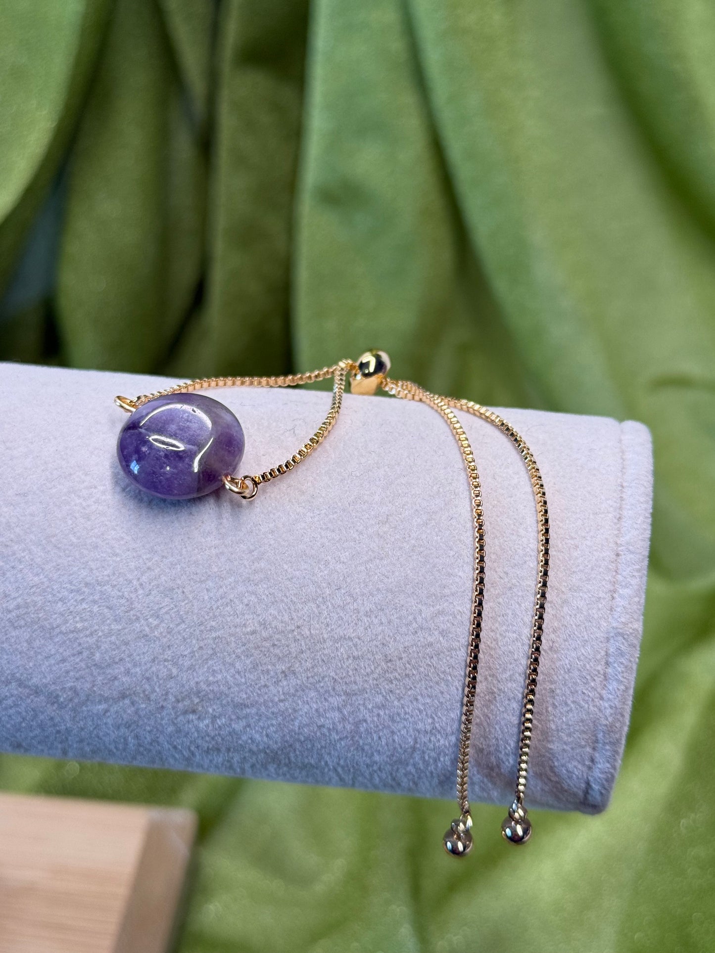 Amethyst Bolo Bracelet