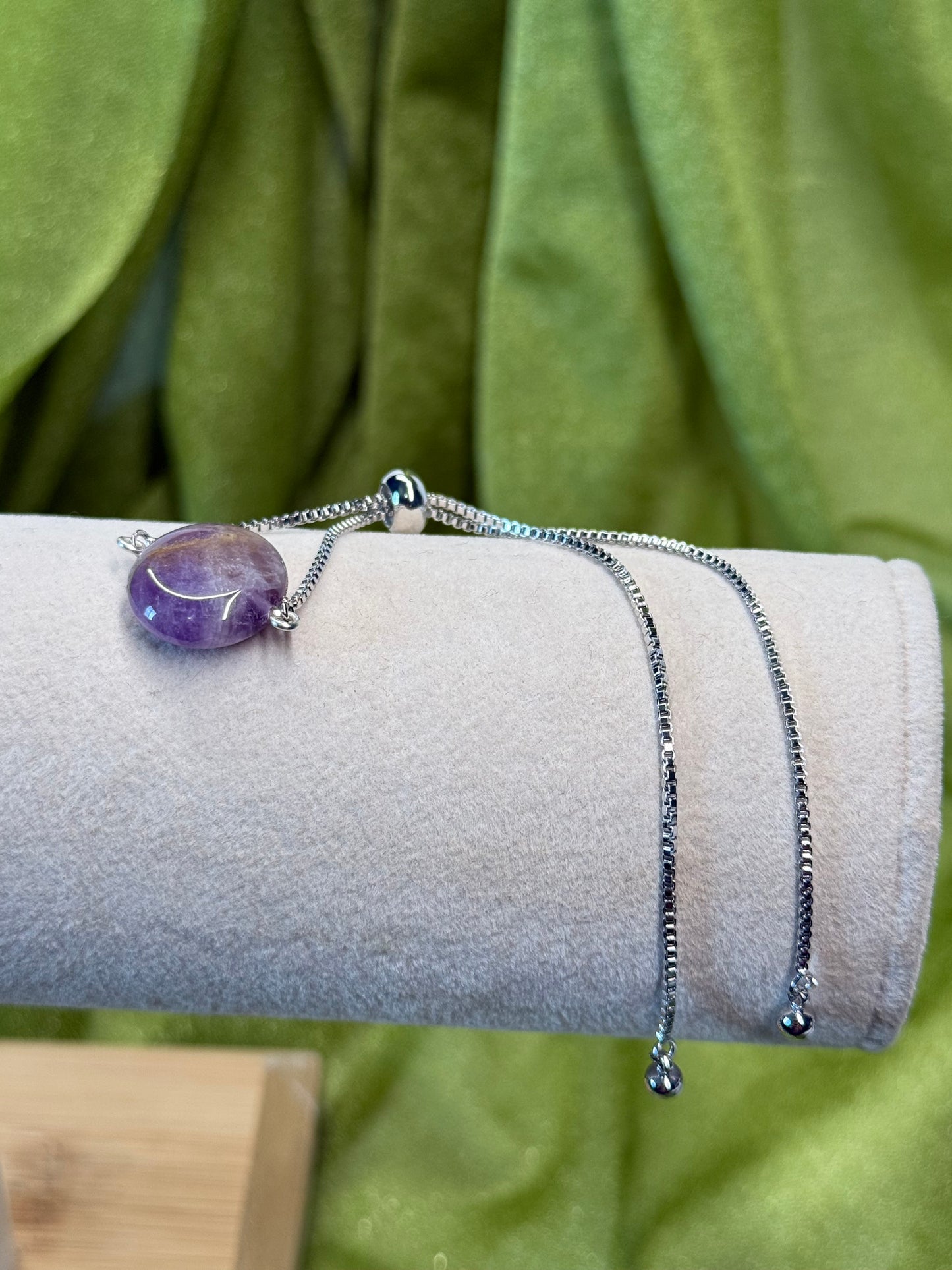 Amethyst Bolo Bracelet