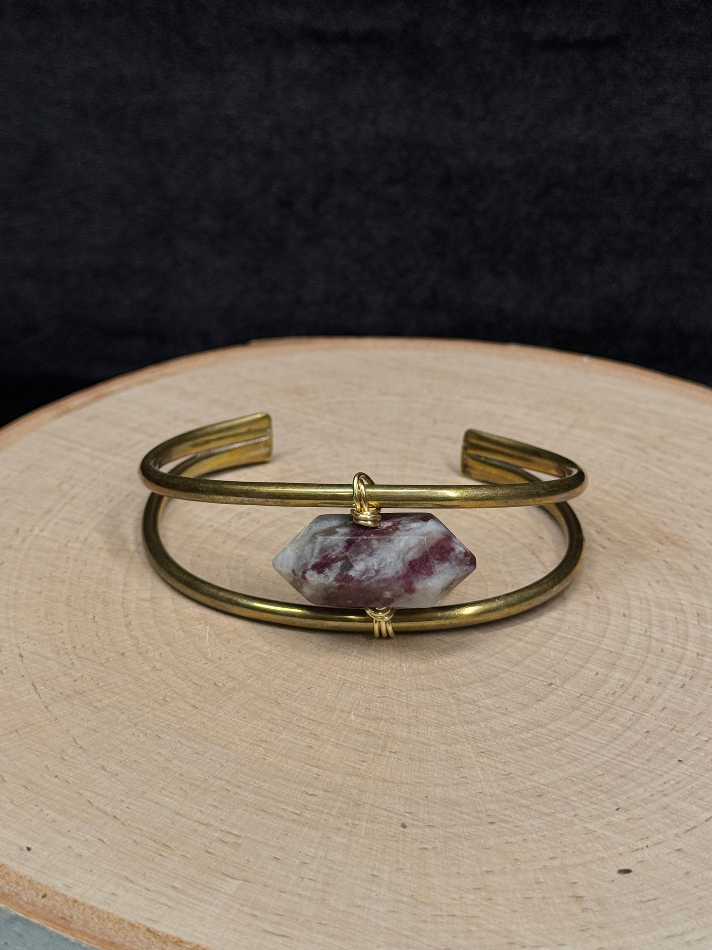 Pink Tourmaline Cuff