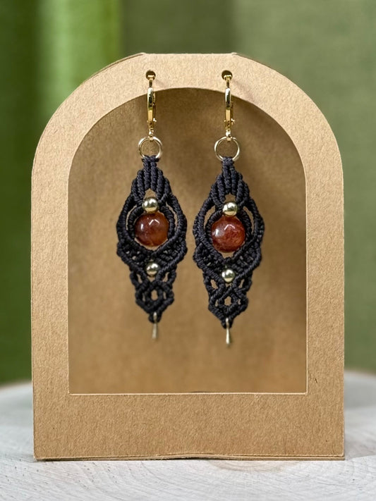 Long Macrame Earrings