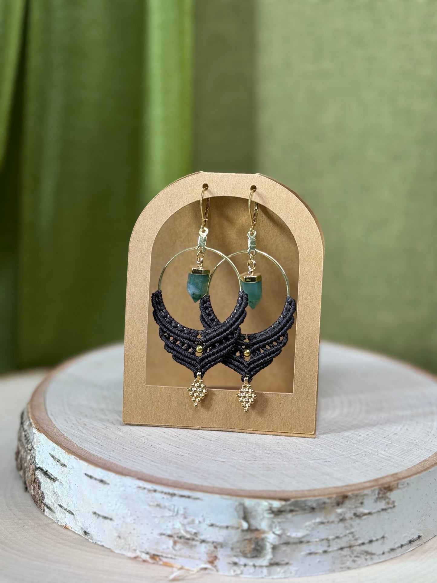 Large Macrame Earrings