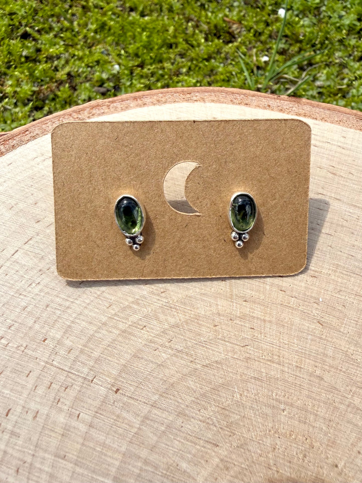 Peridot Stud Earrings