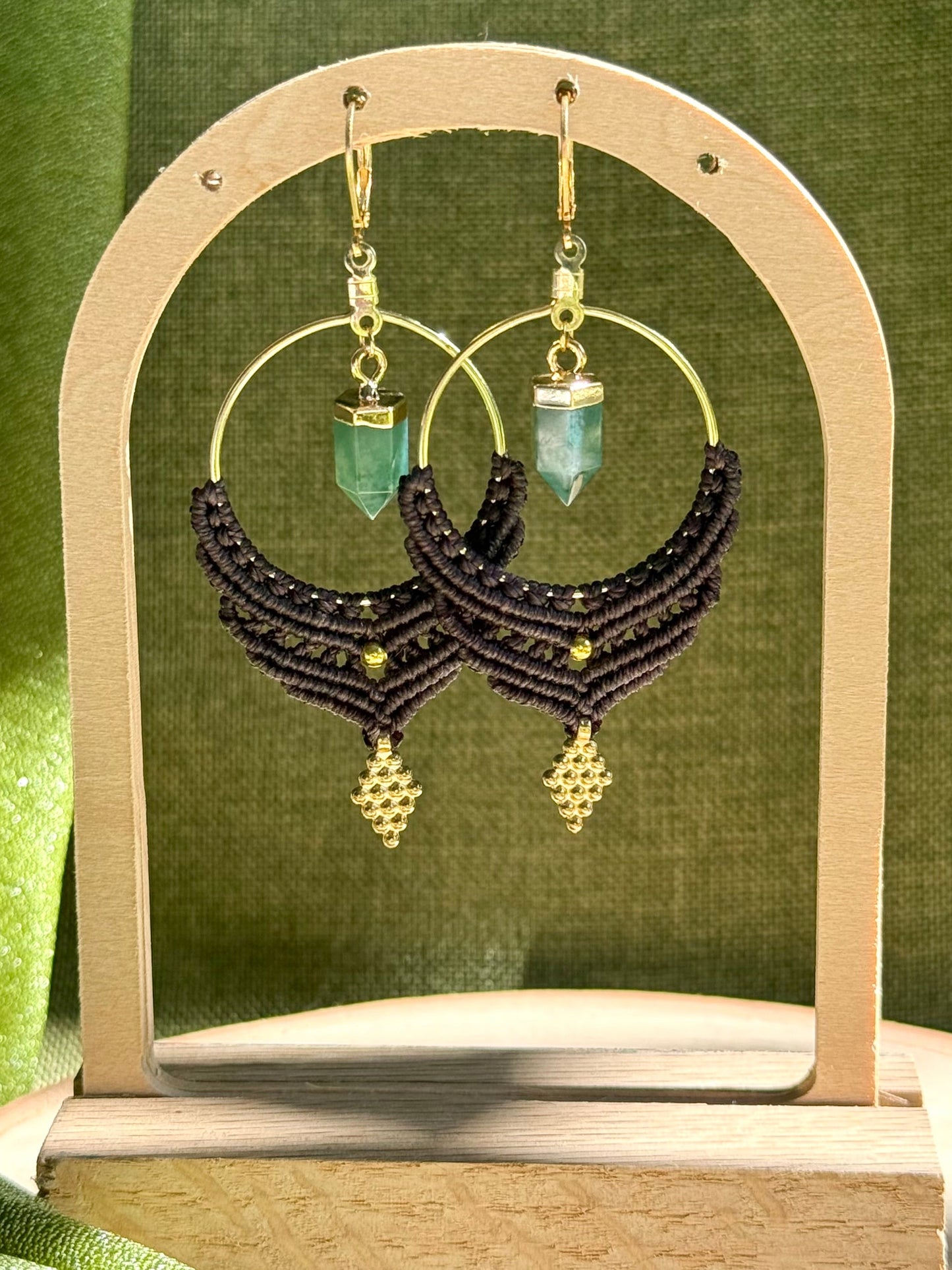Large Macrame Earrings