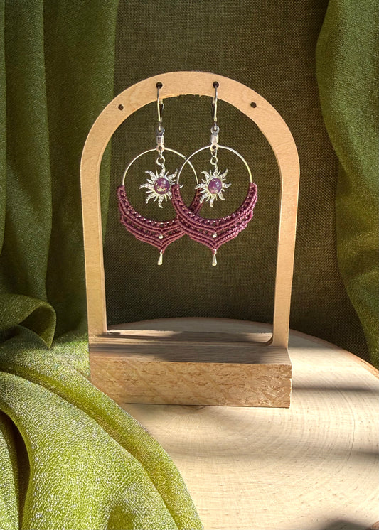 Large Macrame Earrings