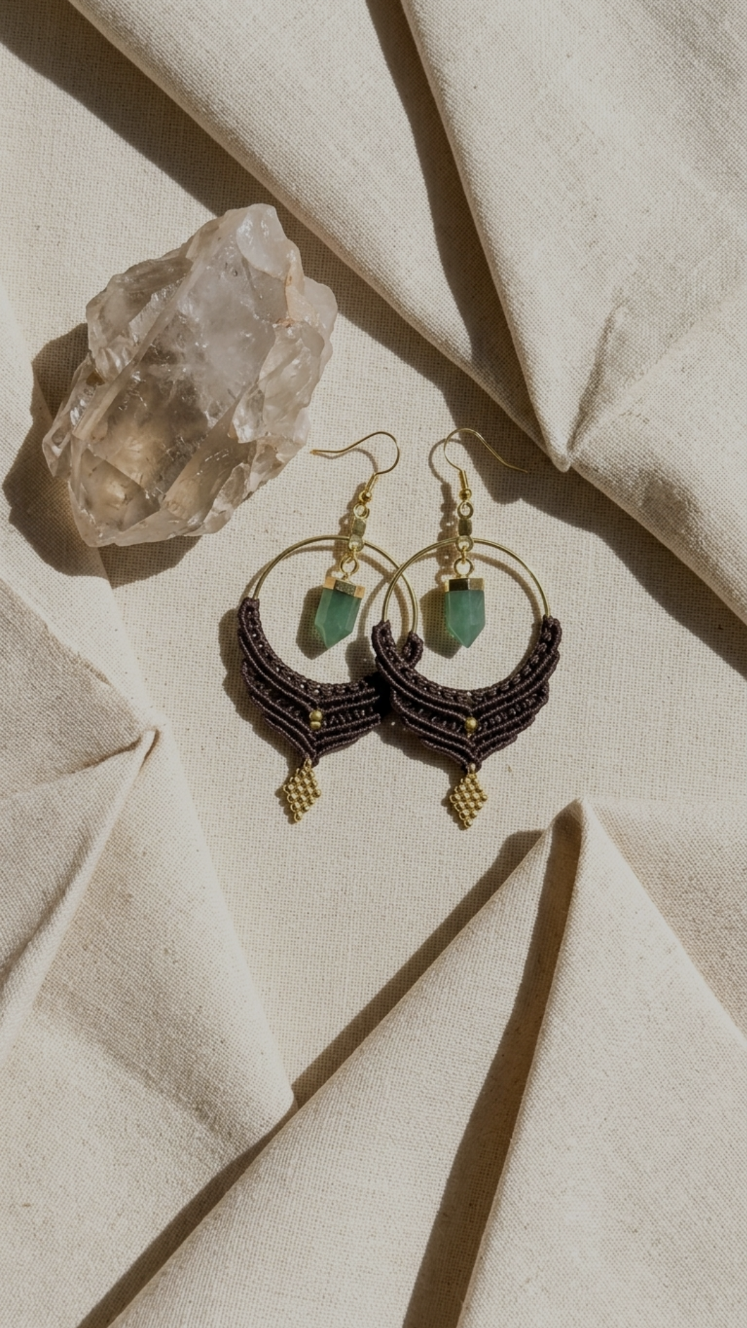 Large Macrame Earrings