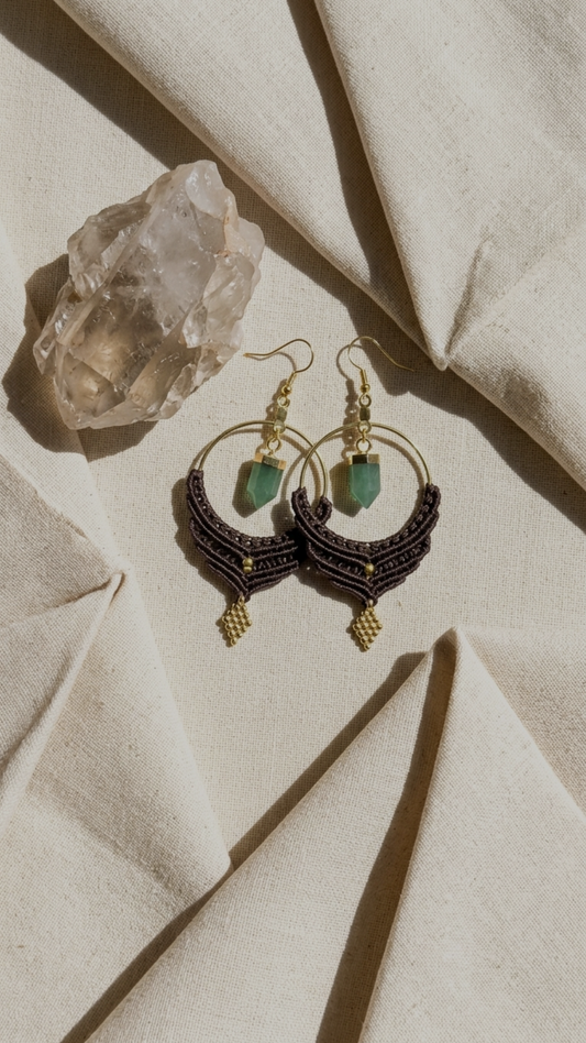 Large Macrame Earrings